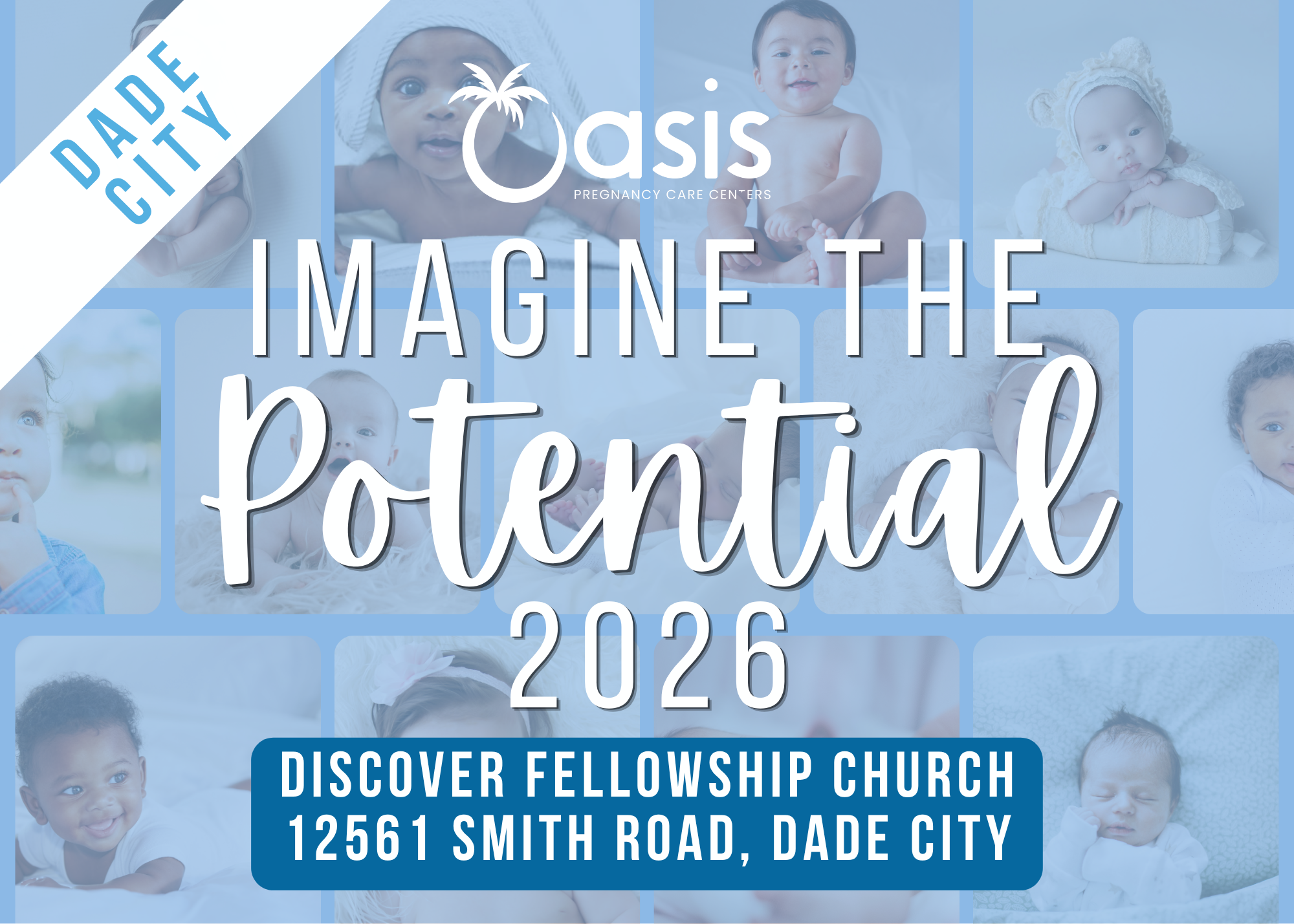Poster of Oasis Pregnancy Care Centers' Event- Imagine The Potential 2026 Dade City